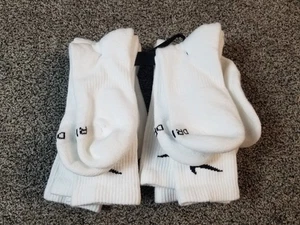 Neu Nike Erwachsene Unisex Medium? 6er Pack Crew Socken weiß Swoosh Training - Bild 1 von 4