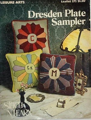 Vintage DRESDEN PLATE SAMPLER Needlepoint Book #272 - Image 1 of 2