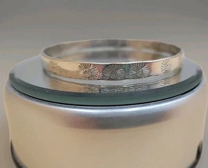 Taxco Sterling Silber Armreif / Armband Mexico 925 Sonnenmuster Bemerkenswert - Bild 1 von 9