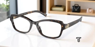 Lente de demostración COACH HC6193U 5120 Dark Tortoise 53 mm para mujer Foto 1 de 2