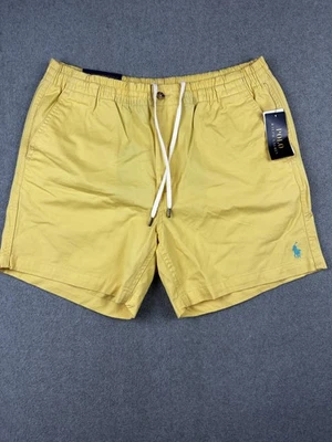 Pantalones Cortos Polo Ralph Lauren Para Hombre Grandes Amarillos Elastizados Clásicos Preppy Chino Informales Foto 1 de 4