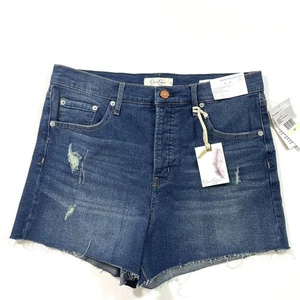 New Jessica Simpson Infinite High Waist Jean Shorts Cutoff Size 30 - Picture 1 of 7