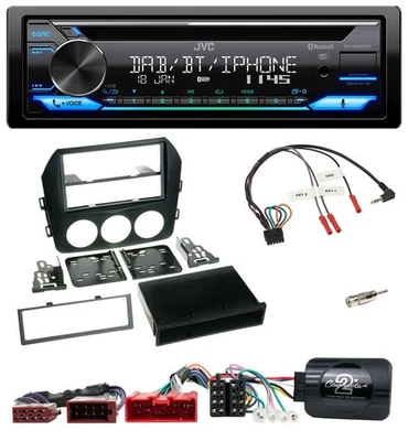 JVC Bluetooth Lenkrad USB DAB CD Autoradio für Mazda MX 5 NC 2009-2015 aktiv - Bild 1 von 4
