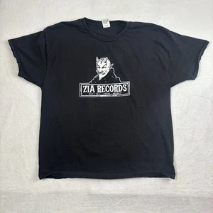 Hanes Zia Records schwarzes kurzärmliges Grafikhemd Herren XL - Bild 1 von 6