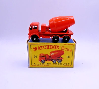 Vintage Matchbox #26B Foden Concrete truck w/ BPW's in D-box - Image 1 of 4