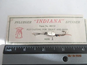 VINTAGE ANTIKER PFLUEGER SPINNER #480132 #1 AUF ORIGINALKARTE - Bild 1 von 7