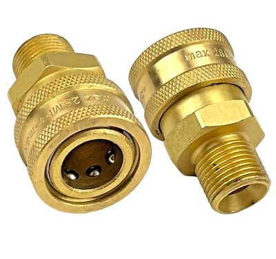 M&M SMARTEK® Idropulitrice attacco rapido 3/8" con connettore 3/8" AG adattatore giunto