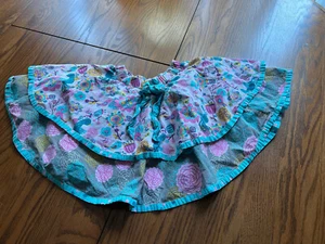 jelly the pug girls 7 twirl skirt birds flowers - Picture 1 of 4