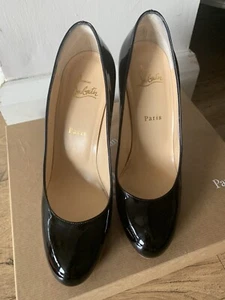 Christian Louboutin Black patent shoes Size 5.5 - Picture 1 of 11