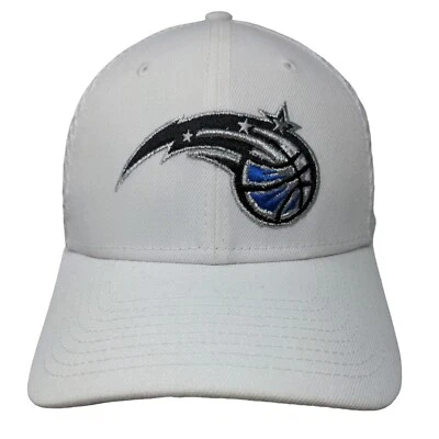 New Era Men's 39Thirty Fitted Hat White M/L Embroidered Orlando Magic Logo - Image 1 of 4