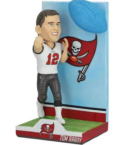 Tampa Bay Buccaneers Tom Brady #12 NFL Action Pose Light Up Ball Bobblehead Cover