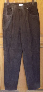 Jones New York Sport Ladies Size 8 High Waist Brown Cords - Bild 1 von 3