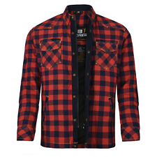 Produktbild - Bores Lumberjack Motorradhemd Herren - PREMIUM - rot/blau - 5XL
