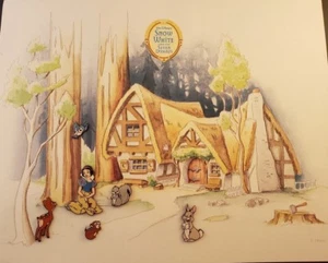 Disney Blancanieves Woodland Friends serie GWP 6 prendedores conjunto mapa ilustrado - Imagen 1 de 8