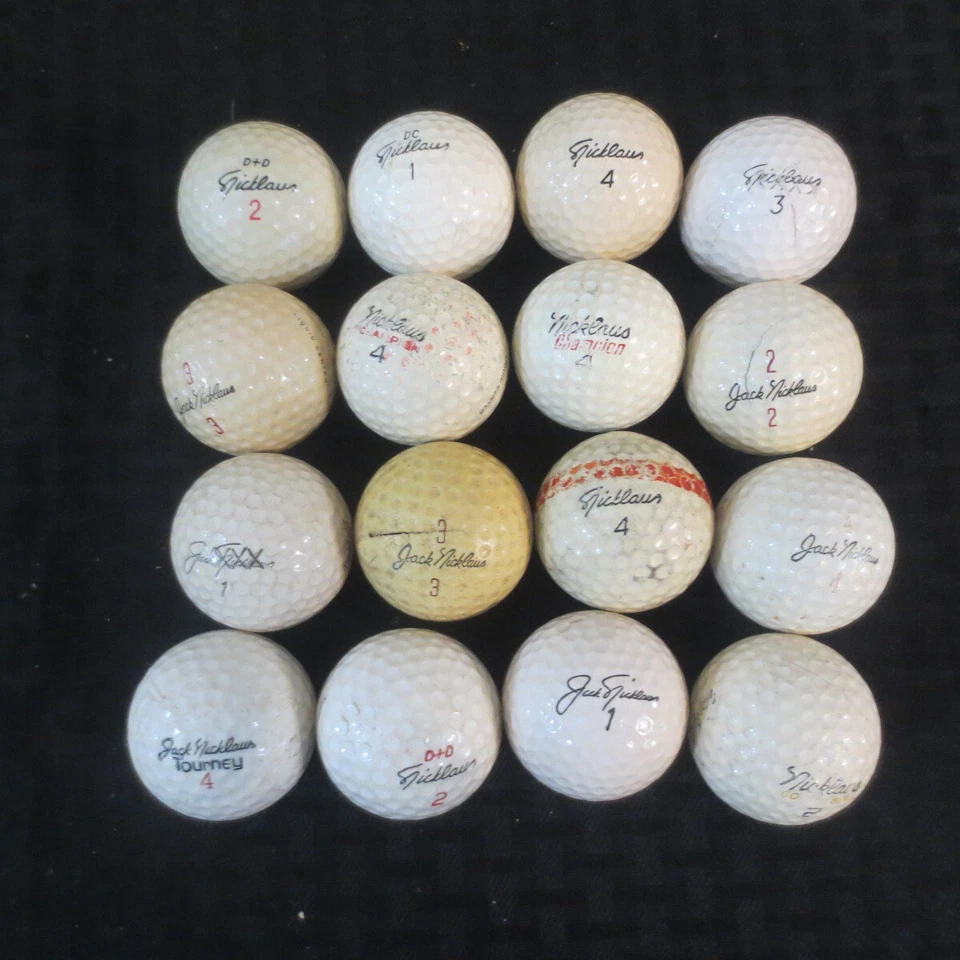 Vintage Jack Nicklaus Signature Golf Ball Lot(16)  All Different - Image 1 of 1