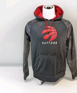 Felpa con cappuccio esclusiva Toronto Raptors NBA Collezione Maestosa Uomo M Nero Rosso - Foto 1 di 7