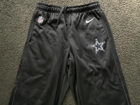 NIKE Dallas Cowboys ON FIELD Therma-Fit Pants LARGE Pockets Lined Cover