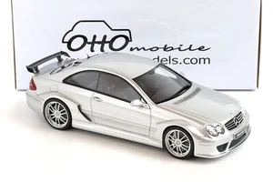 OTTOMOBILE 1:18 AUTO IN RESINA MERCEDES MB C209 CLK DTM AMG COUPE' SILVER OT895 - Picture 1 of 3