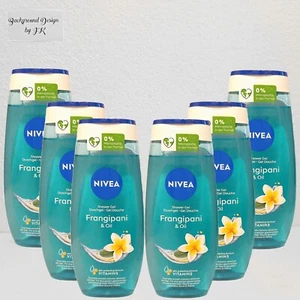 6x 250ml Nivea Frangipani & Oil Pflegedusche Pflegeöl Perlen Duft Care Duschgel - Bild 1 von 3