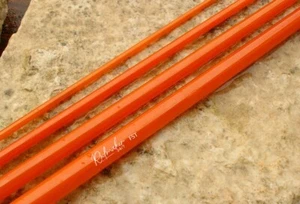 7'6" 4wt 4 piezas - Barra de mosca de fibra de vidrio en blanco - Rodmaker 247 FST - Ámbar - Acción rápida - Imagen 1 de 3
