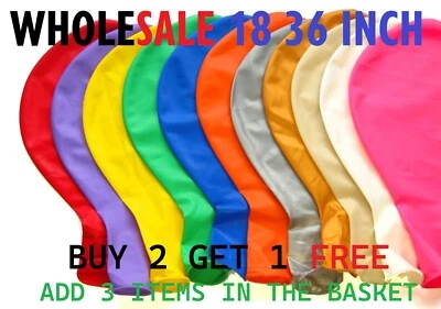 GLOBO GIGANTE DE LÁTEX DE 18""/36"" GRANDE Boda Fiesta Decoración Cumpleaños Foto 1 de 2