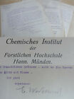 Chimico Edgar Wedekind (1870-1938): 2 Lettere Hann. Münden An Wilhelm Eschweiler