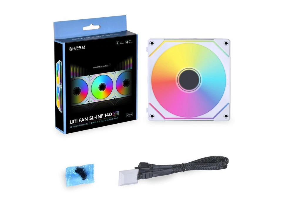 Lian Li UNI FAN SL-INF 140 RGB 140mm Case Fan - White
