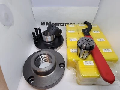 Nuevo portabrocas y pinzas Logan ER32 con adaptador de 1-1/2"-8 para tornos de 9"-10" Foto 1 de 2