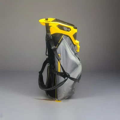 New Callaway Golf Fairway Bag Yellow Charcoal Golf Bag With Rain Cover - Image 1 of 4