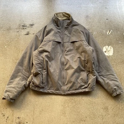 Куртка мужская Columbia XL коричневая флисовая с подкладкой на молнии зимнее пальто для улицы - Изображение 1 из 4