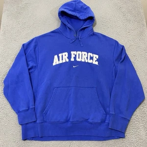 Nike Air Force Hoodie Herren 2XL Blau Langarm Pullover Sweatshirt - Bild 1 von 16