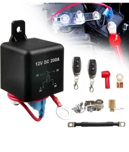 Wireless Remote Car Battery Disconnect Relay Master Kill Cut-off Switch Isolator - Picture 1 of 9