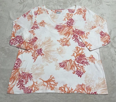 Pullover Chicos Top Mujer Talla XL Multicolor Manga Corta Floral Cuello en V Foto 1 de 4