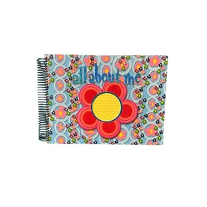 "All About Me!"  Girls Floral Retro Activity Craft Photo Memories Scrapbook - Picture 1 of 4
