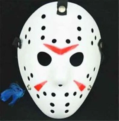 Jason Voorhees White and Red Mask - Dress Up - Halloween - Cosplay - Your Choice - Image 1 of 4