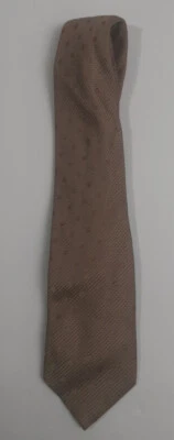 Corbata a lunares GIORGIO ARMANI para hombre 100 % seda marrón hecha en Italia buen estado Foto 1 de 4
