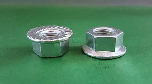 ~DIN 6923 Flanschmutter Bundmutter mit Sperrzahn Güte 8 galv. verzinkt M4 - M20 - Bild 1 von 2