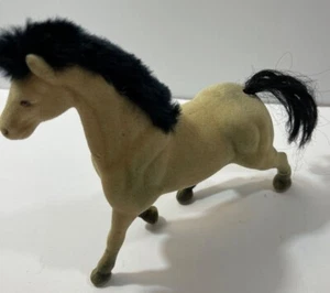 Pferd beige beflockt Figur  - Bild 1 von 9