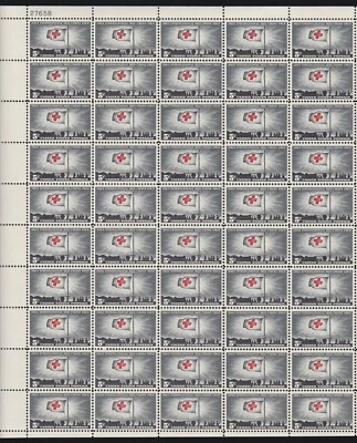 US 1239 5c 1963 International Red Cross Mint Sheet OG NH - Image 1 of 2