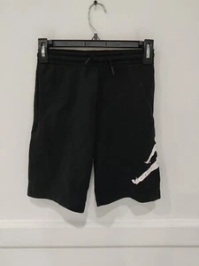 SOILED Jordan Boy's Drawstring Shorts Size S 8-10 Years Black $50 JK551 - Picture 1 of 3