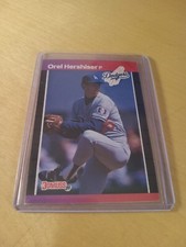1989 Donruss #197 OREL HERSHISER Los Angeles Dodgers Baseball Card, Pitcher (NM)