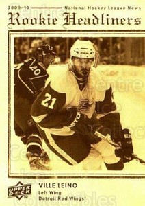2009-10 Upper Deck Rookie Headliners #8 Ville Leino