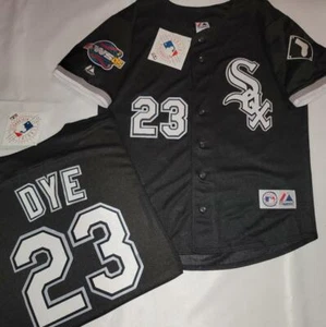 1805 Chicago White Sox Jermaine Dye 2005 Serie Mundial Camiseta deportiva de béisbol negra nueva - Imagen 1 de 1