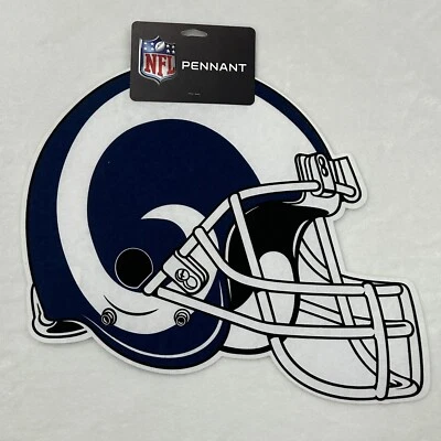 Máscara de fútbol americano de los Ángeles LA Rams NFL casco clásico fieltro banderín bandera Foto 1 de 4