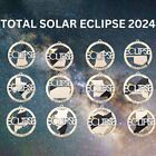 2024 Sonnen finsternis hängender Tropfen Eclipse Totalität Andenken