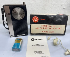 Rare Find Vintage JVC Nivico Solid State Portable AM/FM Portable Radio # R200 - Picture 1 of 10