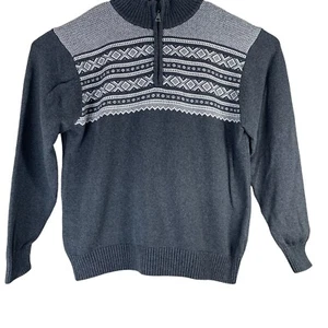 Weatherproof Size XL Sweater 1/4 Zip Knit Pullover Gray White Long Sleeve Mens - Picture 1 of 6