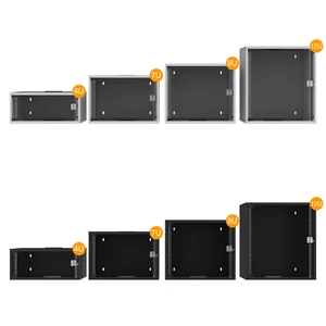 19" Armoire réseau premium armoire serveur 4U/7U/9U/12U gris + noir + accessoires - Photo 1/25