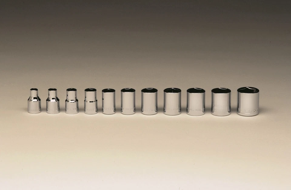 Wright Tool 256 1/4" Drive 6 Point Standard Metric Socket Set, 5-13mm- 11 Piece - Image 1 of 1