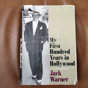 Jack Warner Autobio Studio Boss Errol Flynn Bogart Bette Cagney Photos HC/DJ - Picture 1 of 8